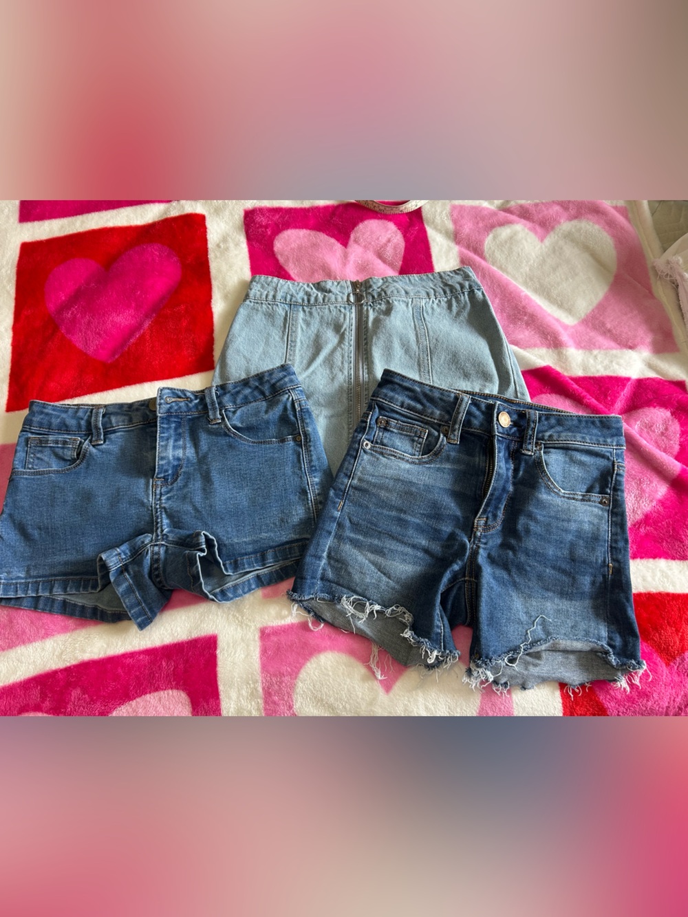 Denim bundle shorts and skirt 00-0